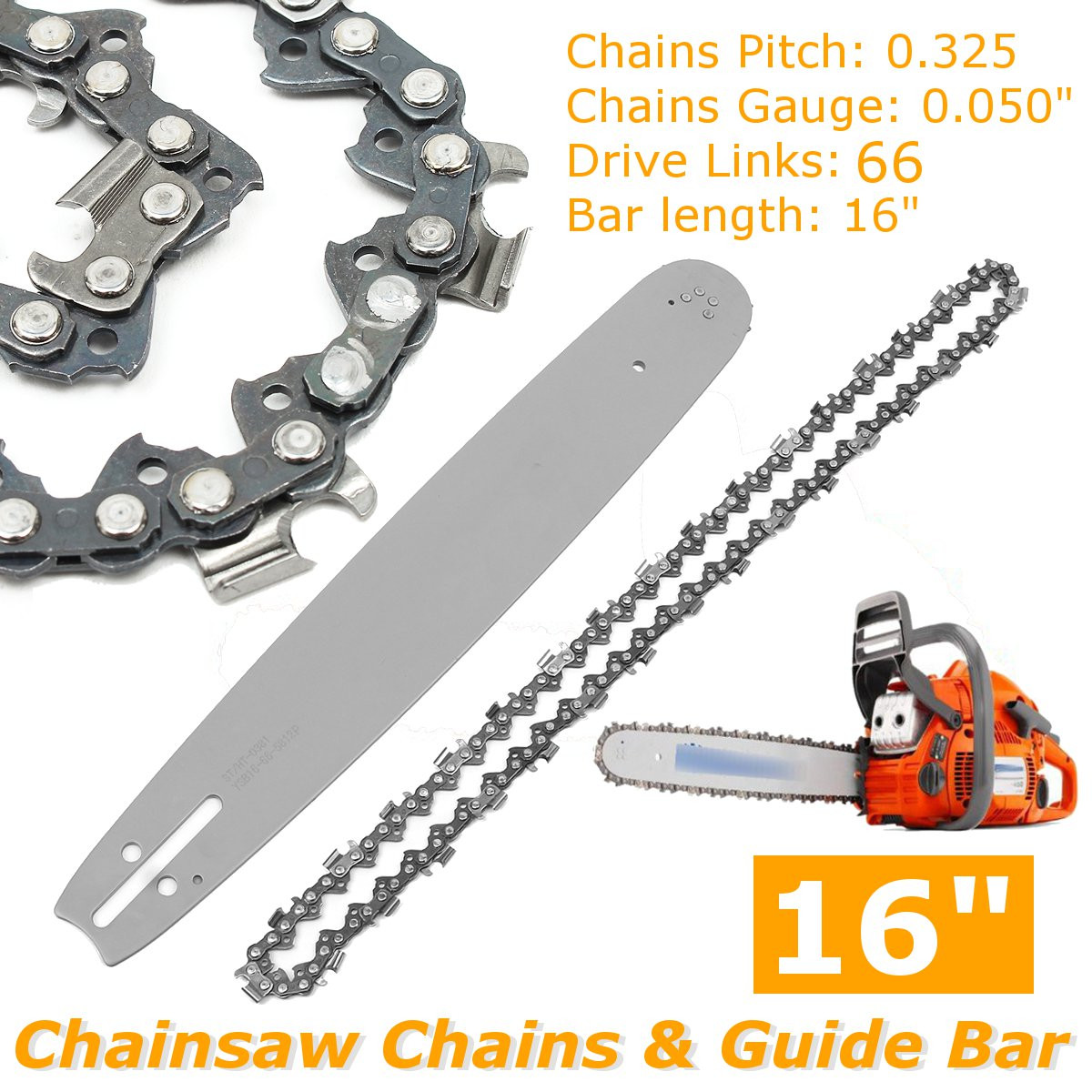 Husqvarna Chainsaw 450 - شريط دليل السلسلة والمنشار ، سلسلة